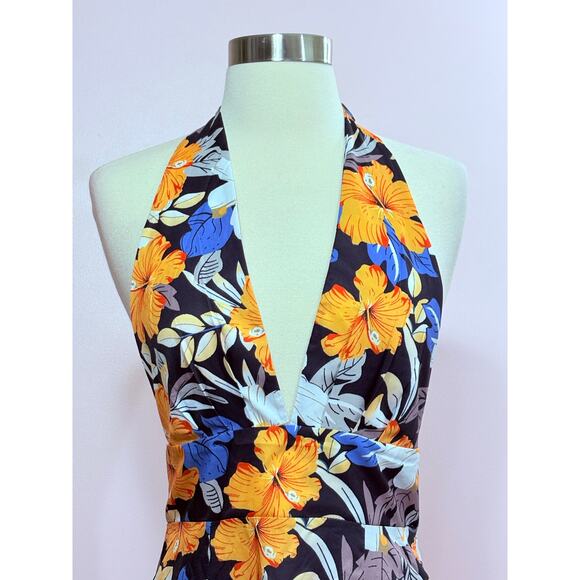 Unbranded Dresses & Skirts - Unbranded Floral Halter Mini Dress Size Small